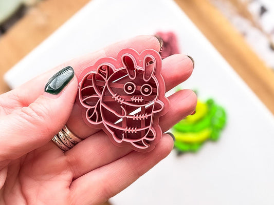 Zombie Bee Clay Cutter: Gothic Halloween Polymer Clay Tool, UK Made-Halloween / Goth Cutters