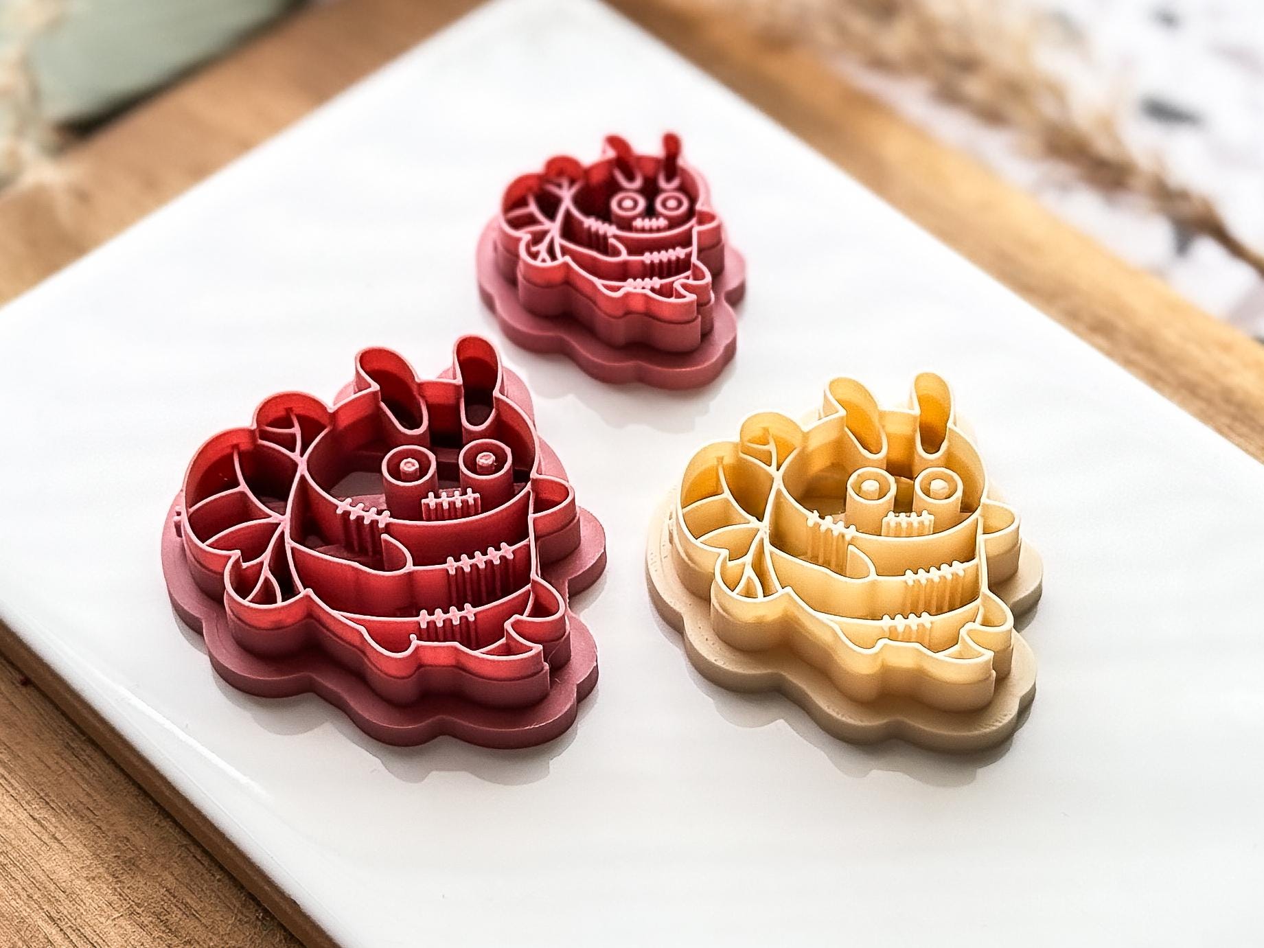 Zombie Bee Clay Cutter: Gothic Halloween Polymer Clay Tool, UK Made-Halloween / Goth Cutters