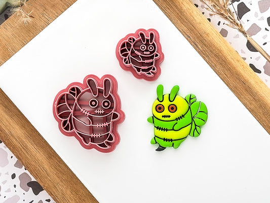 Zombie Bee Clay Cutter: Gothic Halloween Polymer Clay Tool, UK Made-Halloween / Goth Cutters