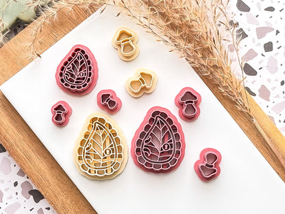 Fairy Door Cutter Set with Mushroom: Cottagecore Polymer Clay Tool, UK Made-Cottagecore Cutters