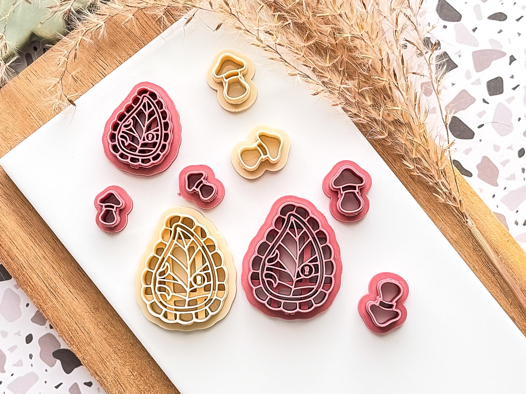 Fairy Door Cutter Set with Mushroom: Cottagecore Polymer Clay Tool, UK Made-Cottagecore Cutters
