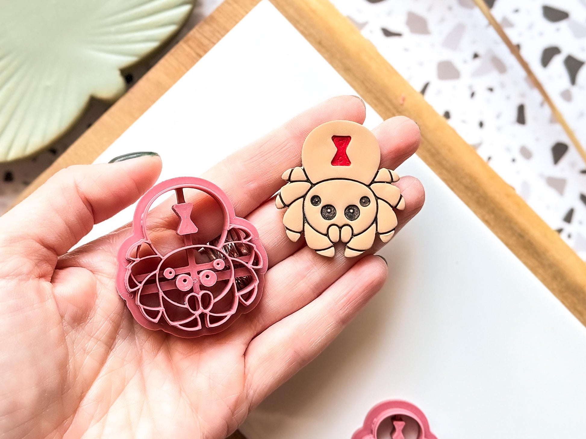 Spider Clay Cutter, Insect Themed Cutter for Polymer and Silver Clay, Available in 5 sizes 2.5 - 4.5 cm, UK Made-Animal & Nature Cutters