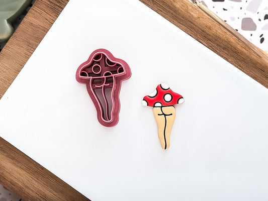 Cheeky Mushroom Cutter 1: Spotted Mushroom Lady Legs For Polymer Clay-Autumn Cutters