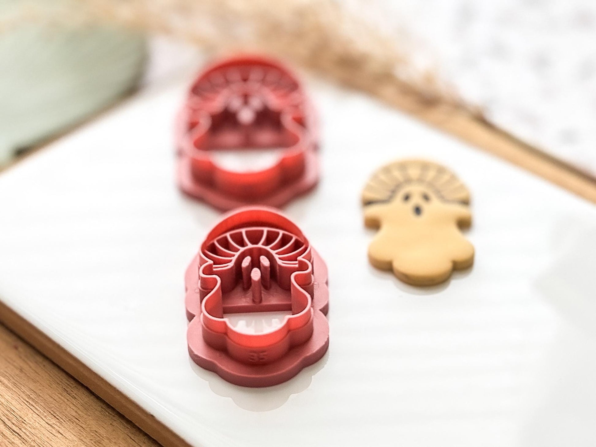 Mushroom Ghost Clay Cutter, Spooky Gothic Style Tool for Polymer and Silver Clay-Halloween / Goth Cutters