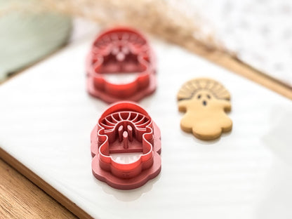 Mushroom Ghost Clay Cutter, Spooky Gothic Style Tool for Polymer and Silver Clay-Halloween / Goth Cutters
