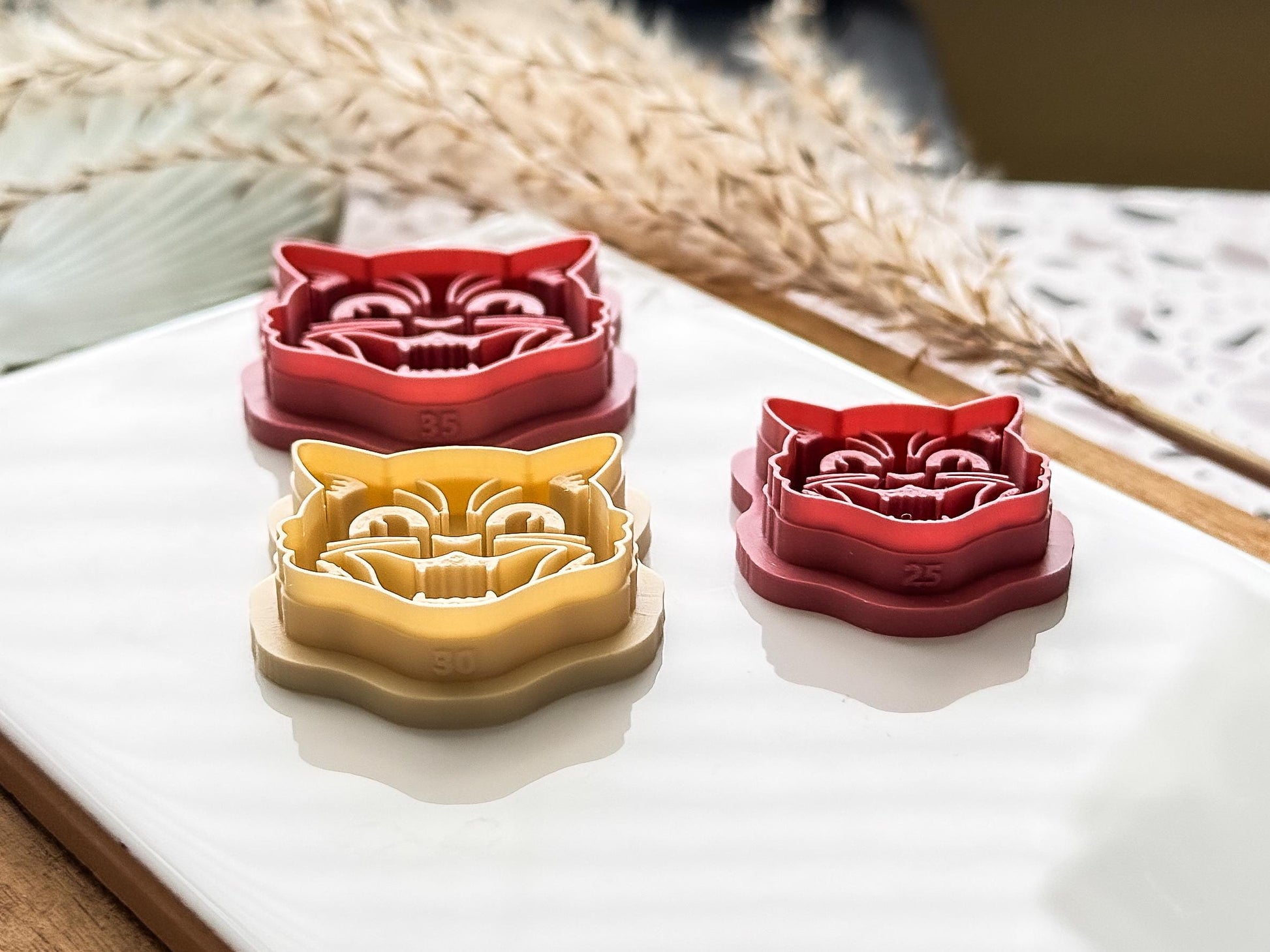 Cat Face Clay Cutter: Tattoo Flash Themed Polymer Clay Earring Tool, UK Made-Halloween / Goth Cutters