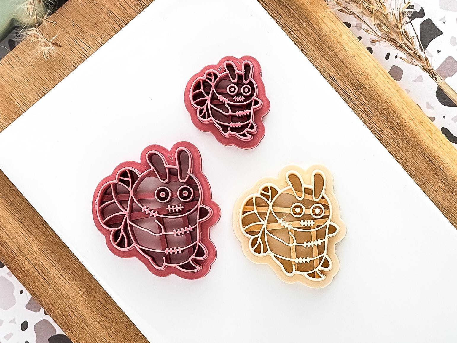 Zombie Bee Clay Cutter: Gothic Halloween Polymer Clay Tool, UK Made-Halloween / Goth Cutters