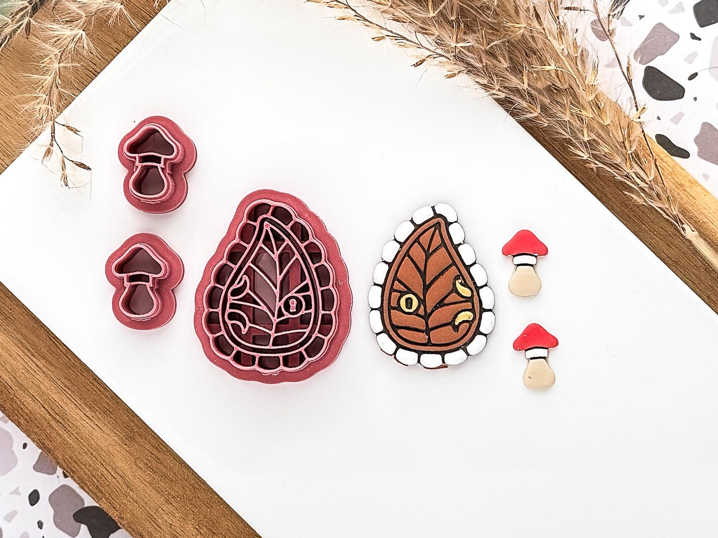 Fairy Door Cutter Set with Mushroom: Cottagecore Polymer Clay Tool, UK Made-Cottagecore Cutters