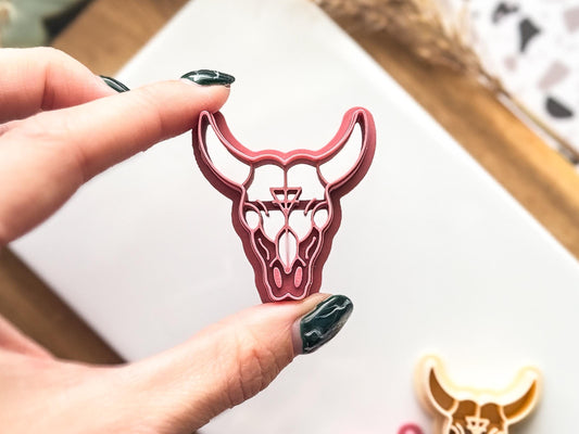 Animal Skull Clay Cutter: Witchy Symbol Detailed Cutter For Polymer and Silver Clay - UK Made-Halloween / Goth Cutters