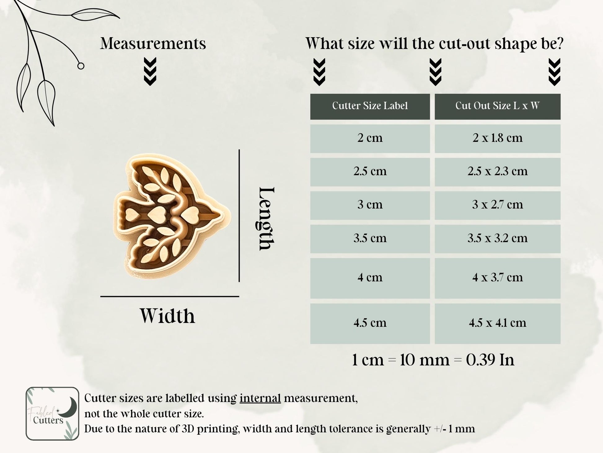 Boho Dove Cutter-Animal & Nature Cutters