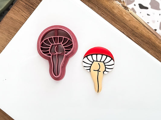 Cheeky Mushroom Cutter 3: Round Top Mushroom Lady Legs For Polymer Clay, 2.5 - 4.5 cm-Autumn Cutters