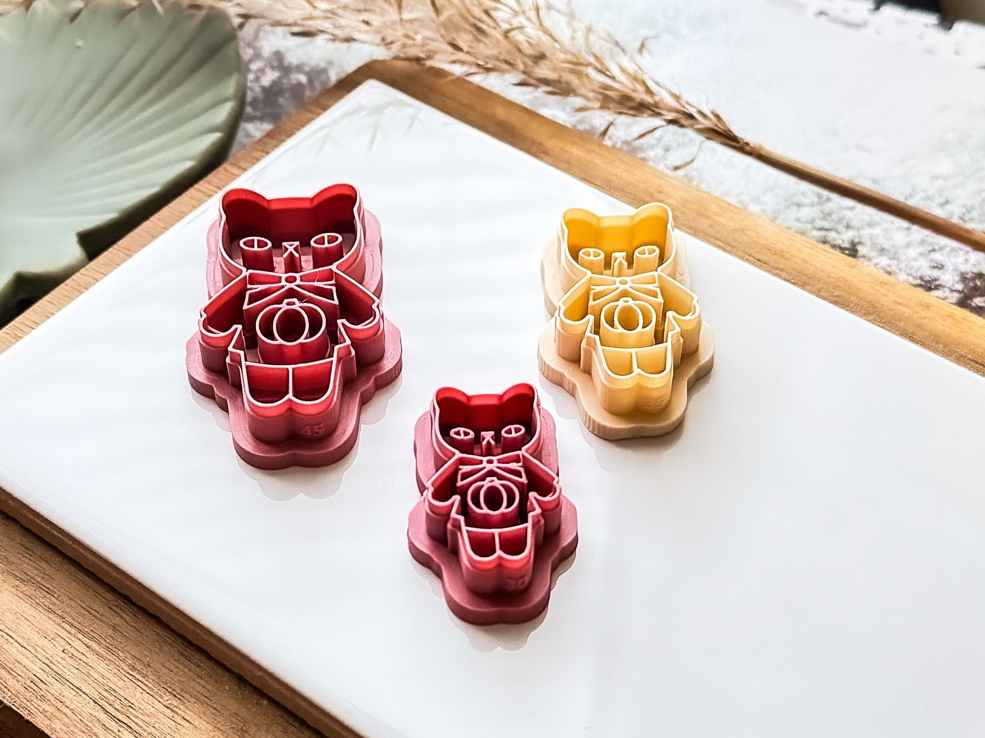 Autumn Cat Clay Cutter For Polymer and Metal Clay Crafts, 3 - 5 cm-Autumn Clay Cutters