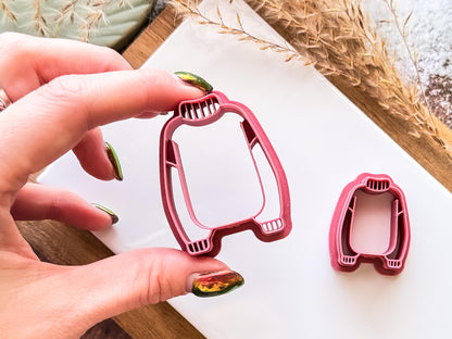 Long Jumper Clay Cutter: Plain Sweater With Collar and Cuff details, 2.5 - 4.5cm-Autumn Clay Cutters