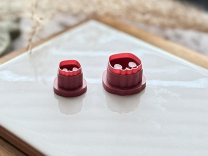 Skull Clay Cutter, Small Halloween or Gothic Polymer Clay Tool, 1 - 1.5 cm-Halloween / Goth Cutters