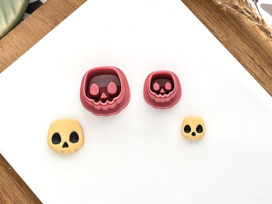 Skull Clay Cutter, Small Halloween or Gothic Polymer Clay Tool, 1 - 1.5 cm-Halloween / Goth Cutters