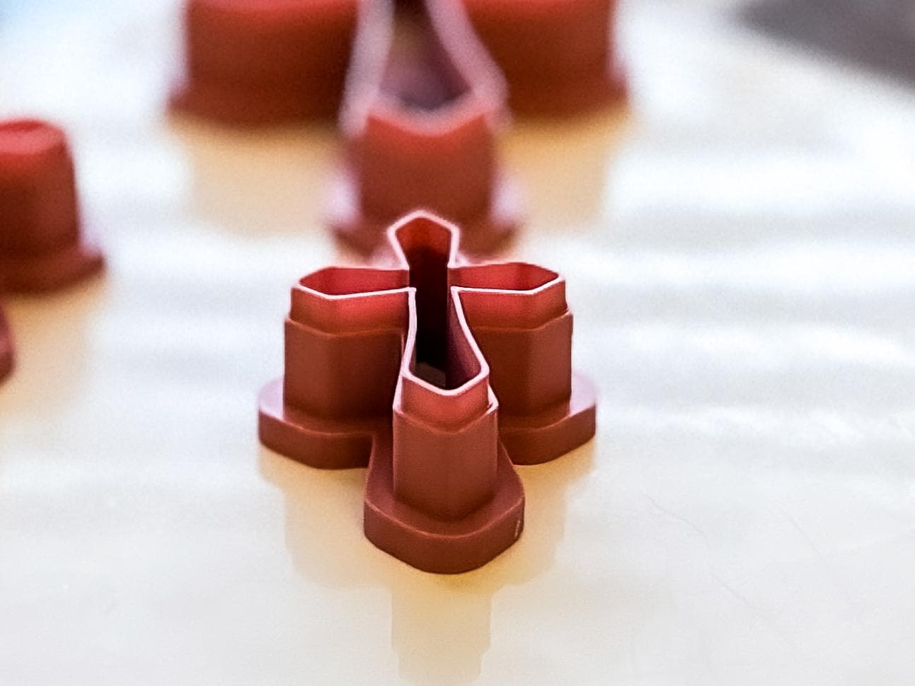 Cross Clay Cutter 1 - Rounded Point Cross Shaped Cutter for Polymer Clay, Metal Clay, Fondant, Various Sizes-Basic Clay Cutters