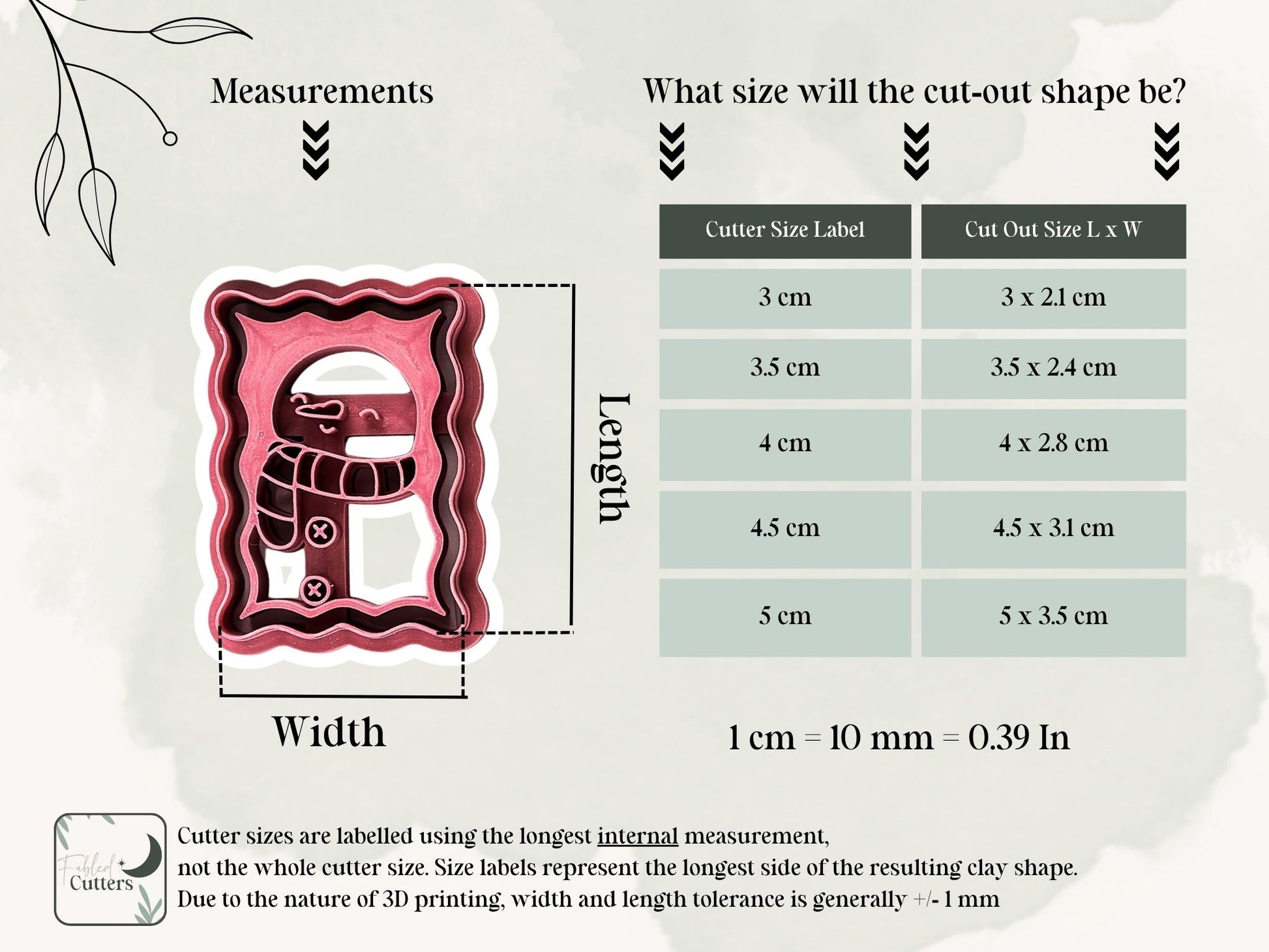 Snowman Stamp Shaped Cutter - Christmas Frame Style Polymer Clay Cutter, 3 - 5cm, Made in the UK-Christmas Clay Cutters