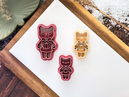Autumn Cat Clay Cutter For Polymer and Metal Clay Crafts, 3 - 5 cm-Autumn Clay Cutters