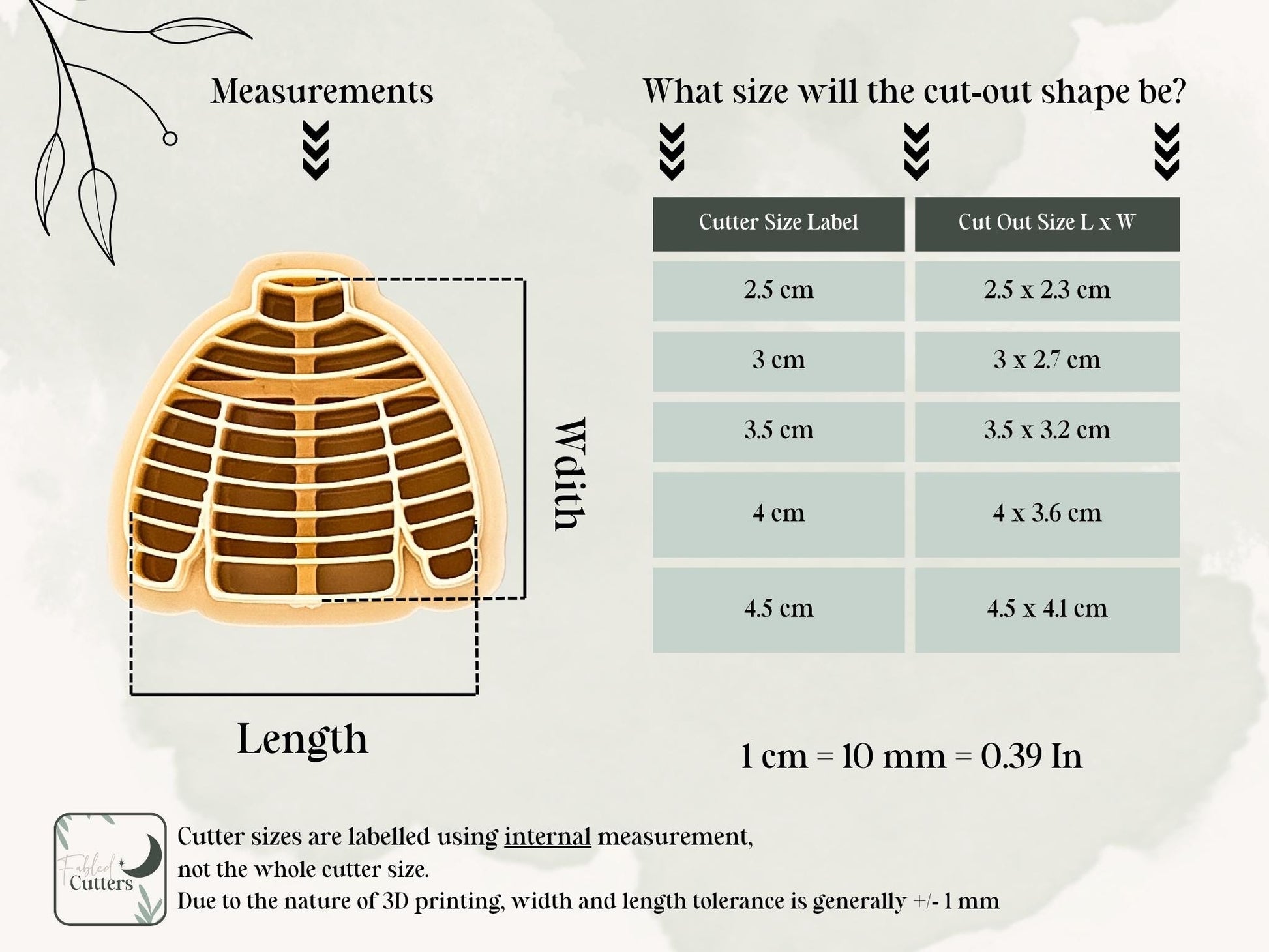 Christmas Jumper Clay Cutter: Striped Sweater Shape Tool, 2.5 - 4.5cm-Christmas Clay Cutters
