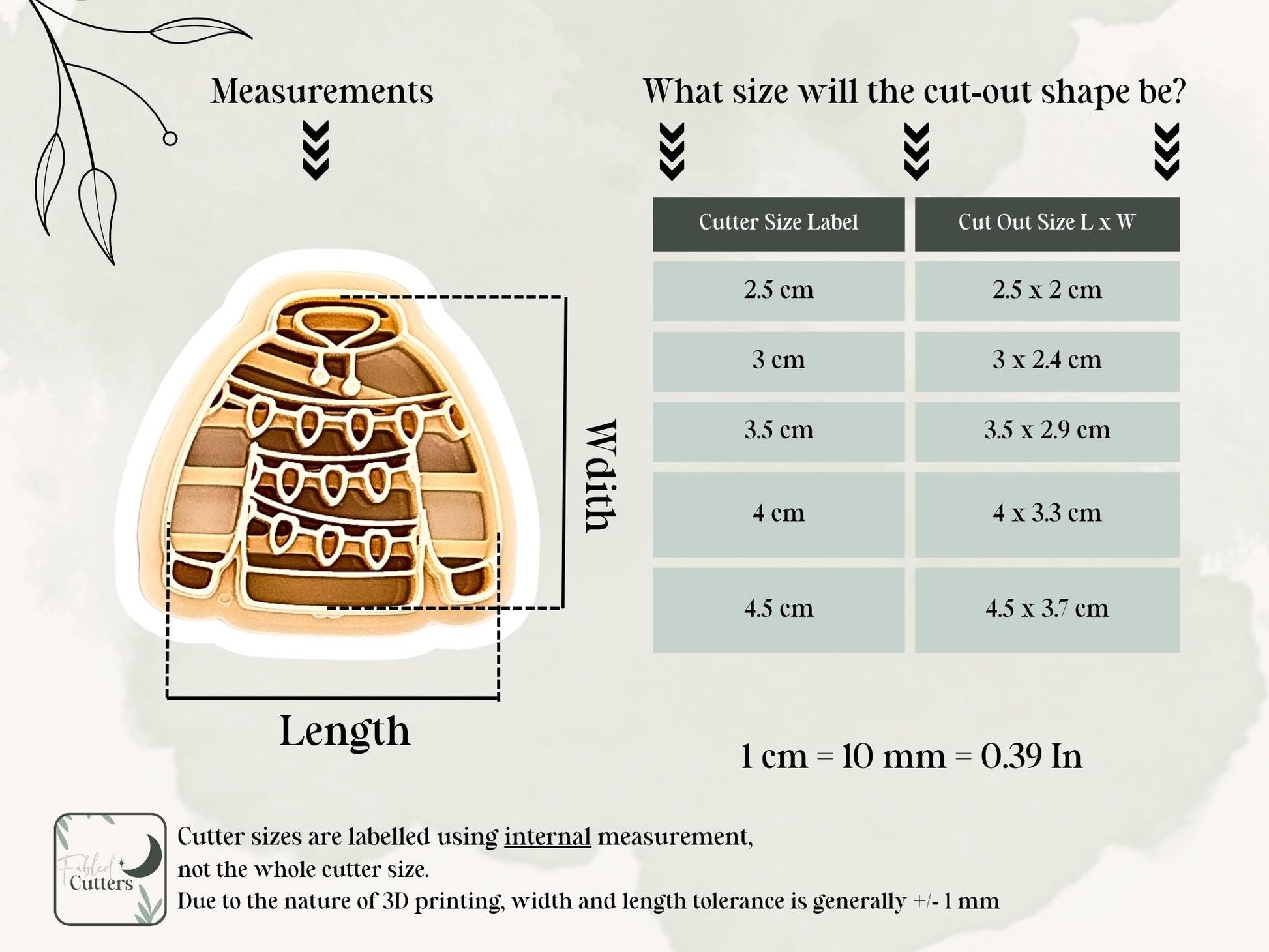 Christmas Lights Jumper Clay Cutter: Festive Sweater Design, 2.5 - 4.5cm-Christmas Clay Cutters