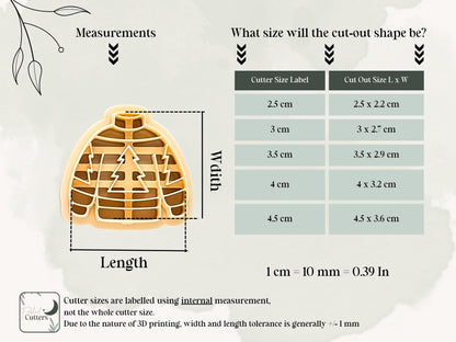 Christmas Tree Jumper Clay Cutter: Festive Sweater Design, 2.5 - 4.5cm-Christmas Clay Cutters