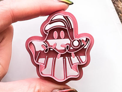 Clay Cutter - Ghost With Christmas Lights Design, Spooky Festive Tool For Polymer Clay-Christmas Clay Cutters