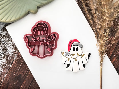 Clay Cutter - Ghost With Christmas Lights Design, Spooky Festive Tool For Polymer Clay-Christmas Clay Cutters
