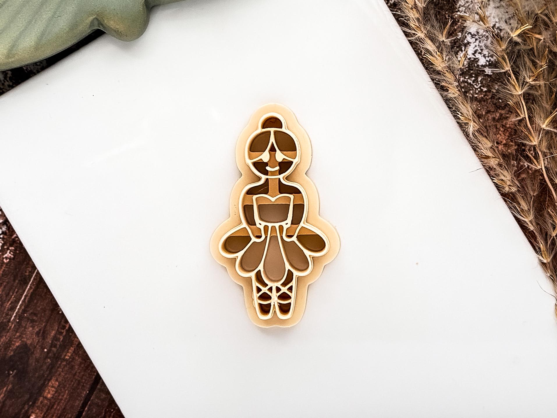 Nutcracker Ballerina Cutter, Christmas Themed Cutting Tool For Polymer And Silver Clay And Fondant-Christmas Clay Cutters