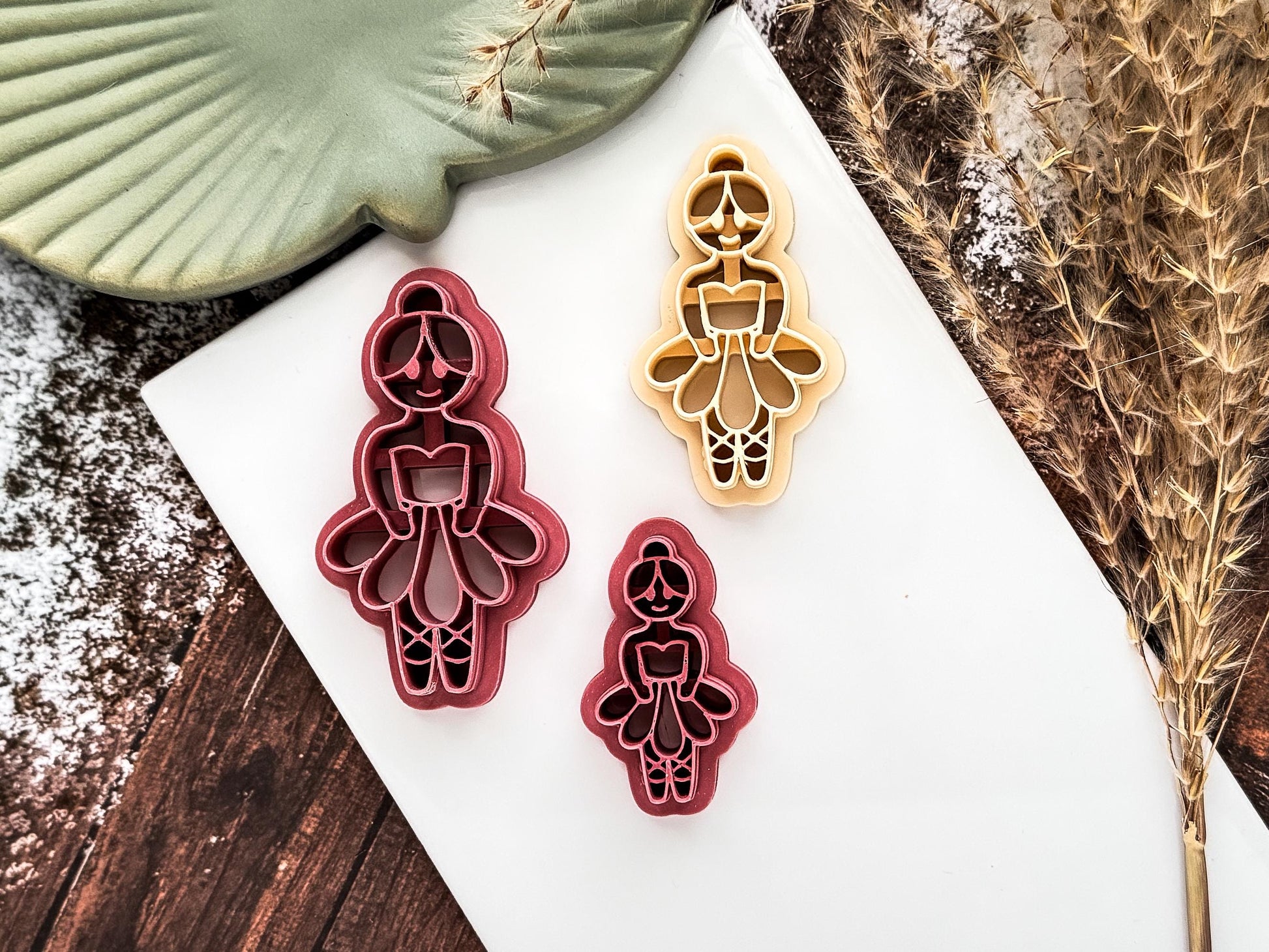 Nutcracker Ballerina Cutter, Christmas Themed Cutting Tool For Polymer And Silver Clay And Fondant-Christmas Clay Cutters