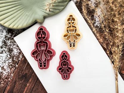 Nutcracker Ballerina Cutter, Christmas Themed Cutting Tool For Polymer And Silver Clay And Fondant-Christmas Clay Cutters