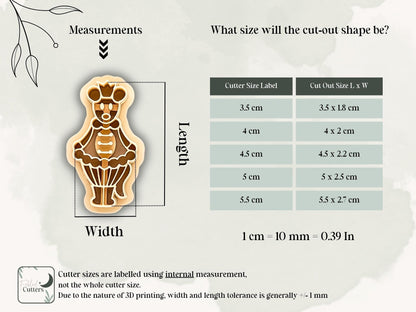 Rat King Cutter, Christmas Ballet Themed Cutting Tool For Polymer And Silver Clay, Fondant-Christmas Clay Cutters