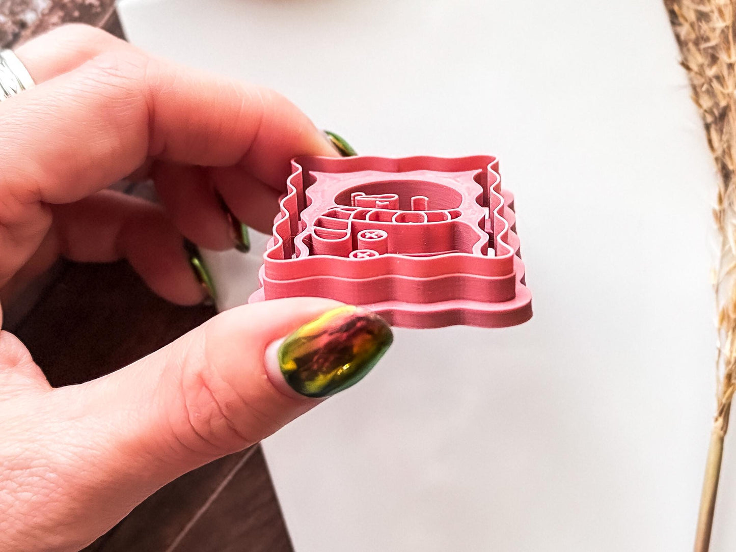 Snowman Stamp Shaped Cutter - Christmas Frame Style Polymer Clay Cutter, 3 - 5cm, Made in the UK-Christmas Clay Cutters