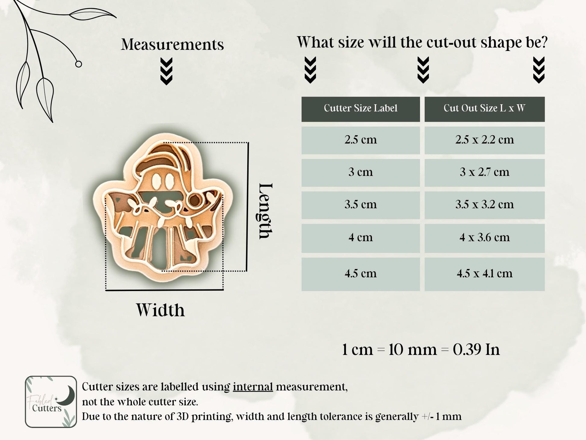 Clay Cutter - Ghost With Christmas Lights Design, Spooky Festive Tool For Polymer Clay-Christmas Clay Cutters
