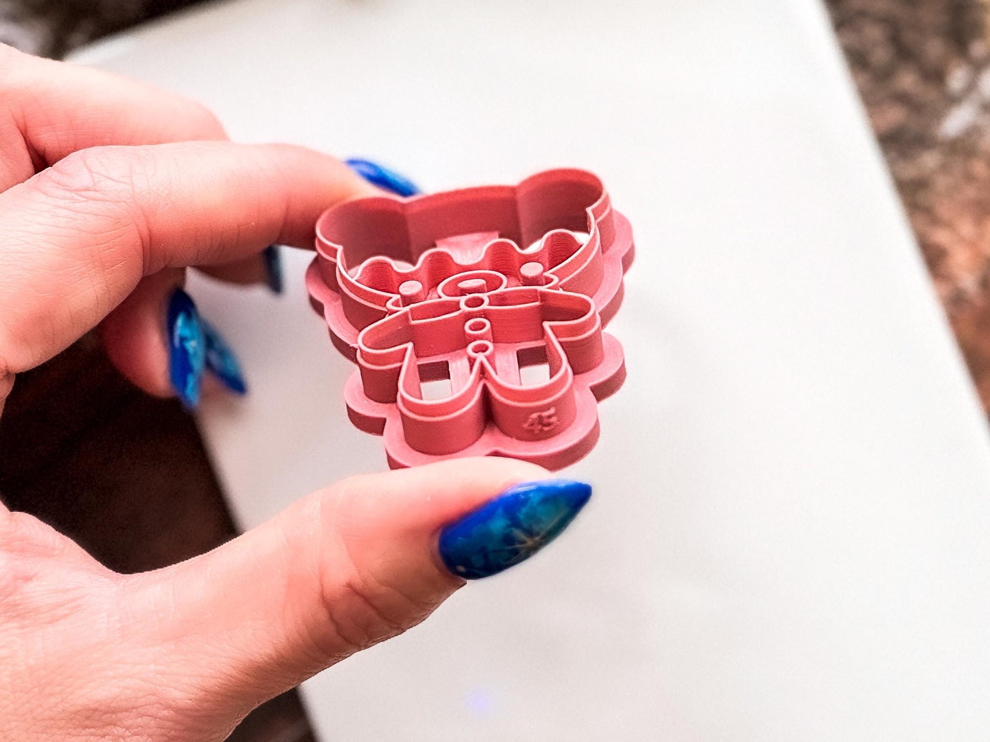 Gingerbread Bear Cutter, Cookie Style Cutter For Polymer Clay And Fondant, 3 - 5 cm-Christmas Clay Cutters