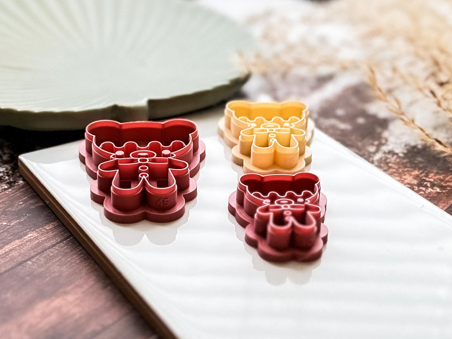 Gingerbread Bear Cutter, Cookie Style Cutter For Polymer Clay And Fondant, 3 - 5 cm-Christmas Clay Cutters