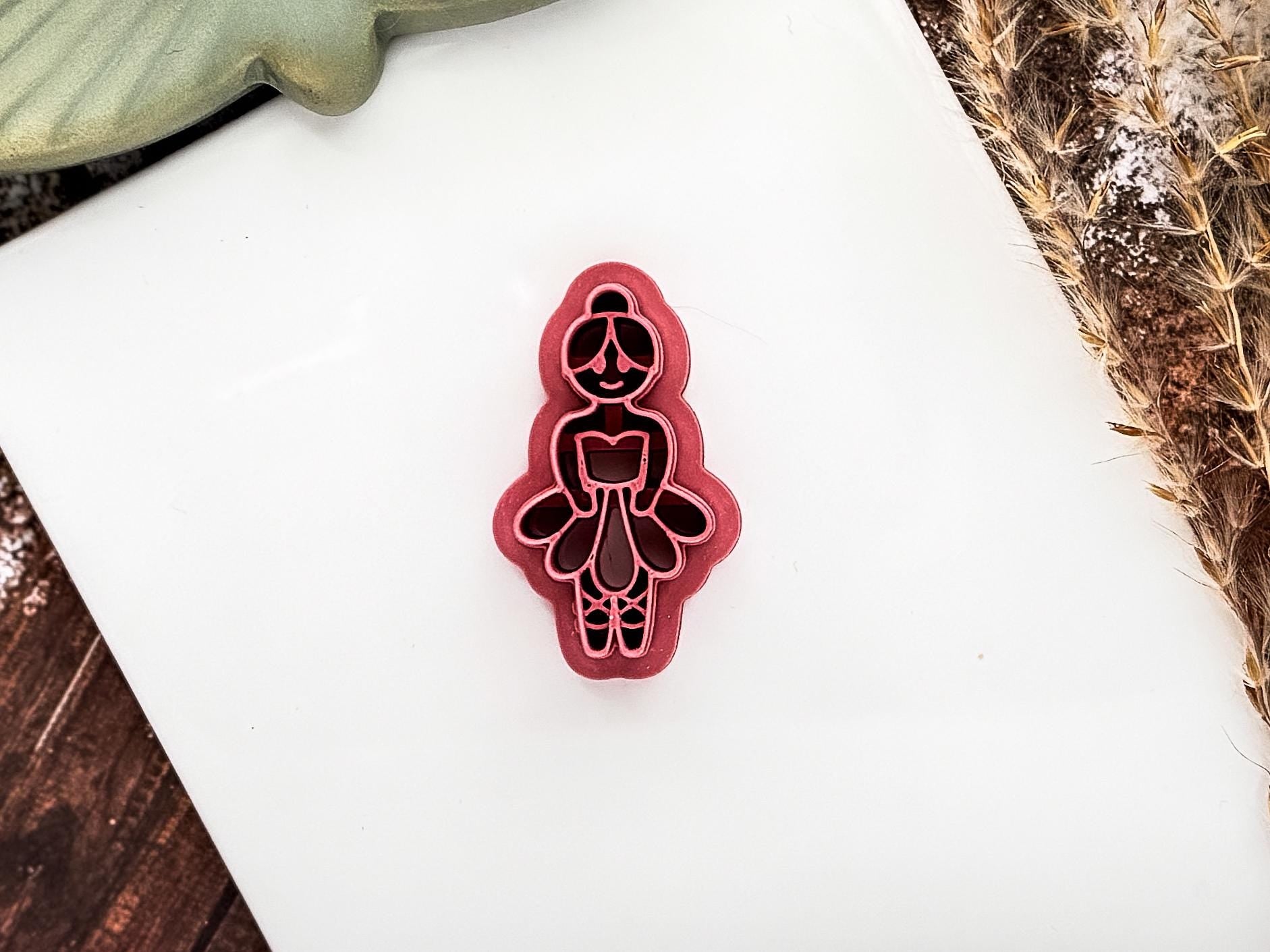 Nutcracker Ballerina Cutter, Christmas Themed Cutting Tool For Polymer And Silver Clay And Fondant-Christmas Clay Cutters