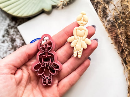 Nutcracker Ballerina Cutter, Christmas Themed Cutting Tool For Polymer And Silver Clay And Fondant-Christmas Clay Cutters