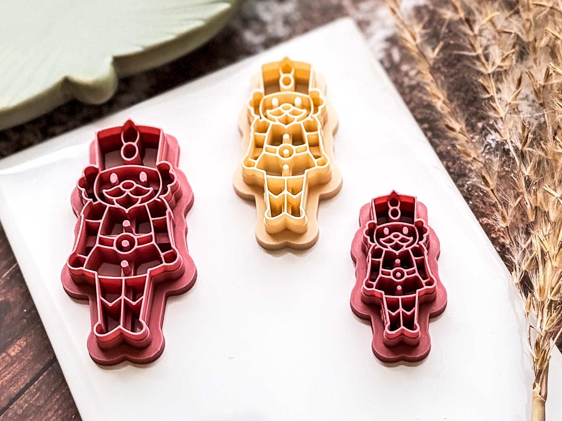 Nutcracker Soldier Cutter, Christmas Ballet Themed Cutting Tool For Polymer And Silver Clay, Fondant-Christmas Clay Cutters