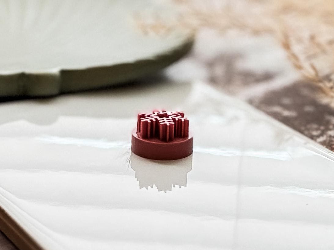 Snowflake Clay Stamp Set, 10 different debossing designs for winter clay and baking crafts-Christmas Clay Cutters