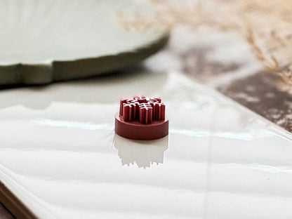 Snowflake Clay Stamp Set, 10 different debossing designs for winter clay and baking crafts-Christmas Clay Cutters