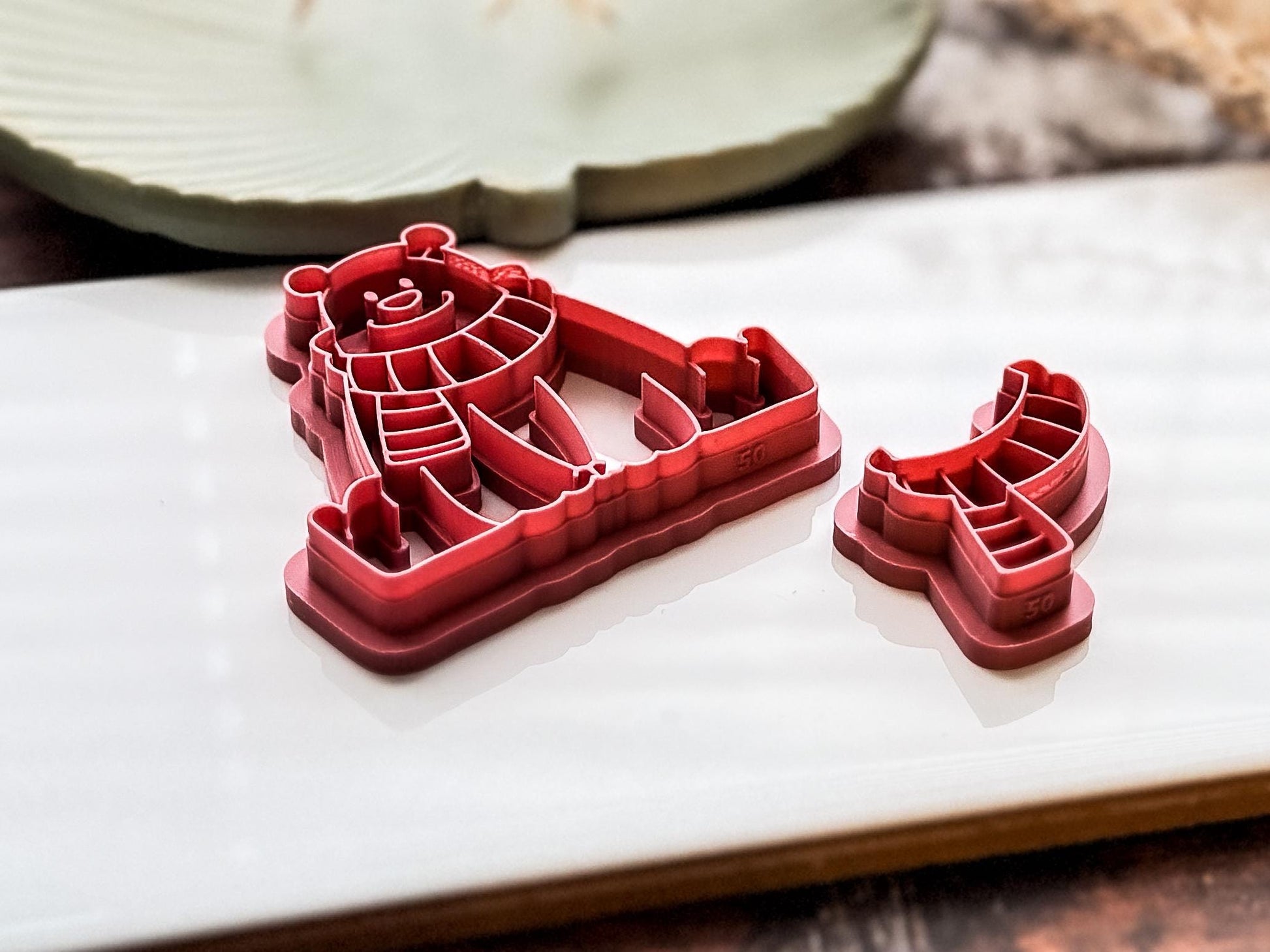 Winter Bear Clay Cutter, Polar Bear With Separate Scarf For Polymer Clay & Fondant, 3-5 cm-Autumn Clay Cutters