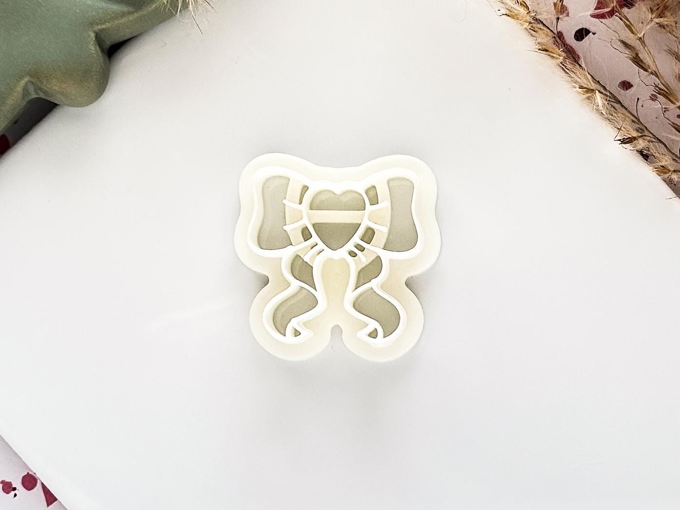 Heart Bow Clay Cutter, Valentines Themed Cutting Tool For Polymer Clay and Fondant, 2 - 4.5 cm-Romantic Clay Cutters