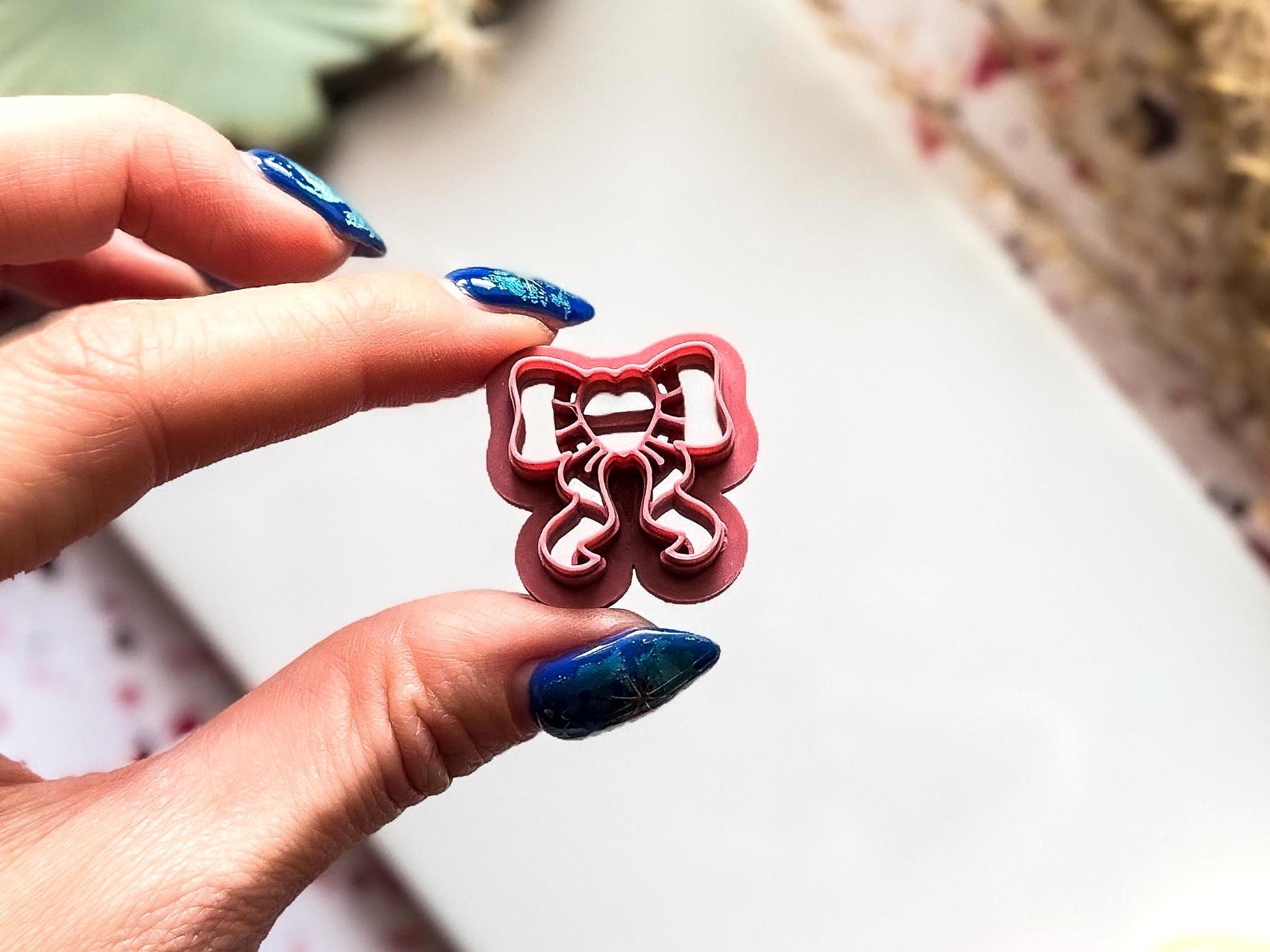 Heart Bow Clay Cutter, Valentines Themed Cutting Tool For Polymer Clay and Fondant, 2 - 4.5 cm-Romantic Clay Cutters