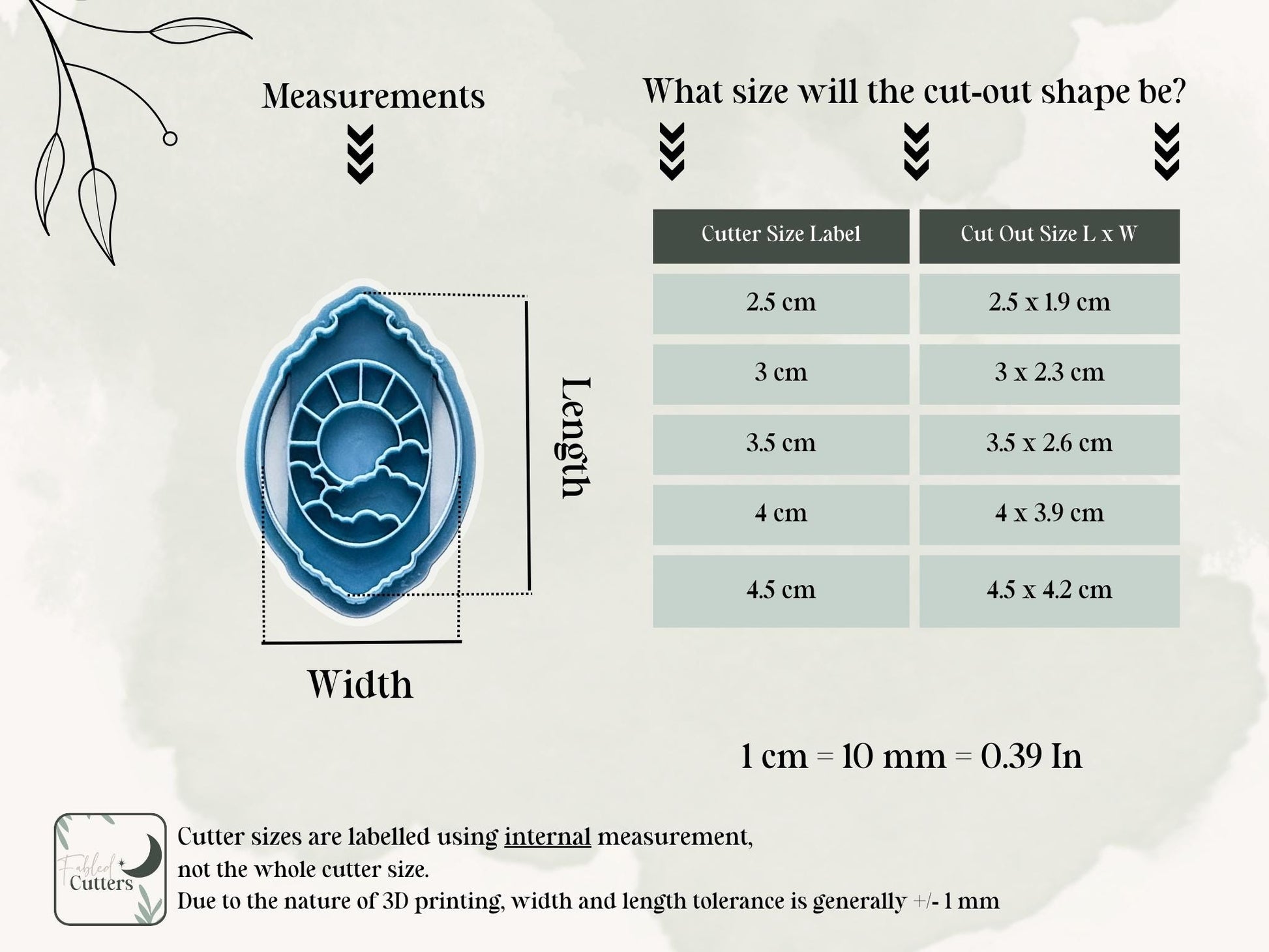 Sun & Moon Mirror Frame Cutters, Mis-matched Celestial Pair For Polymer Clay And Fondant-Celestial Clay Cutters