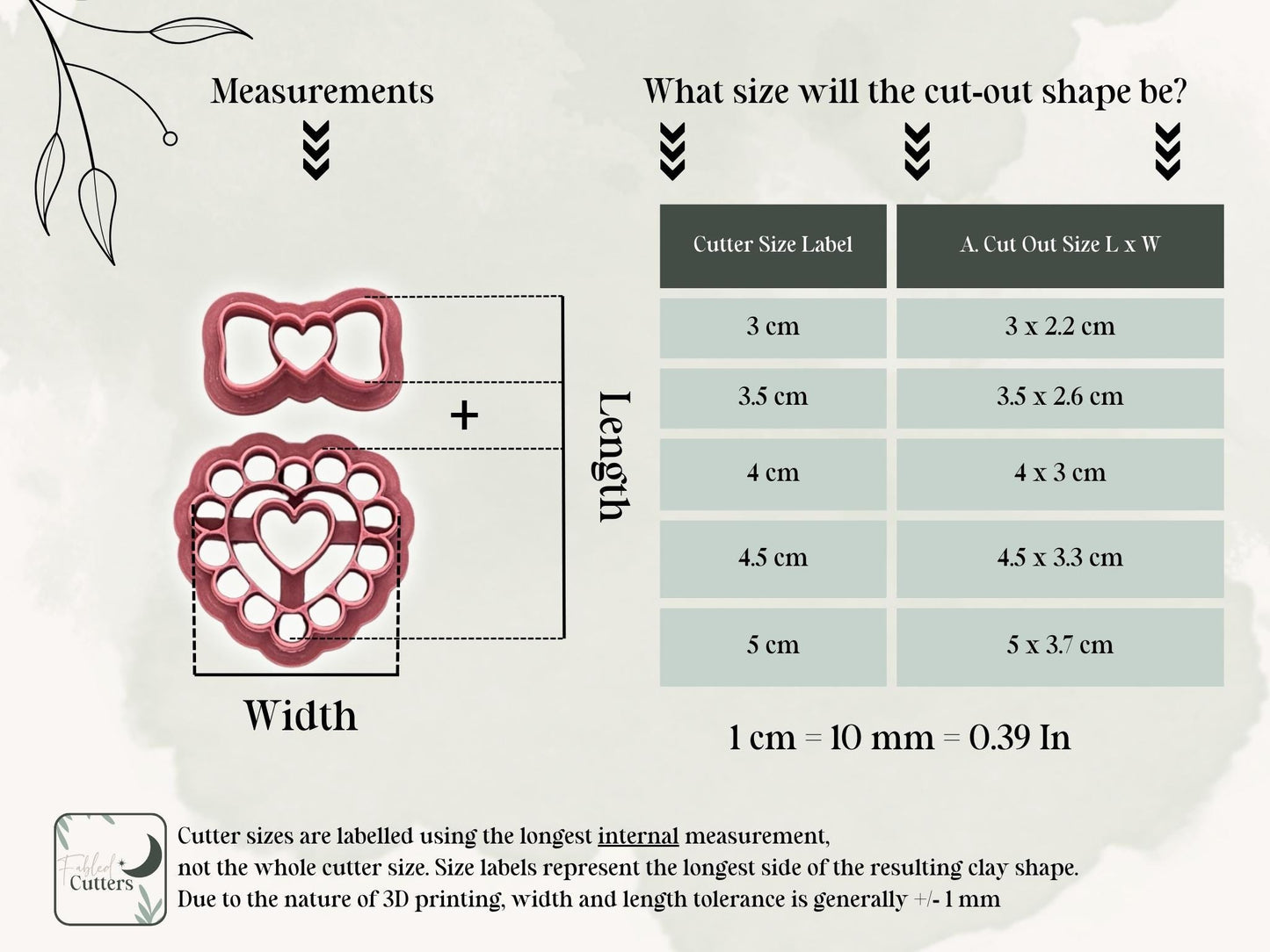 Heart Clay Cutter With Pearls And Bow, For Polymer Clay Earring Making & Fondant Decorations-Valentines Clay Cutters