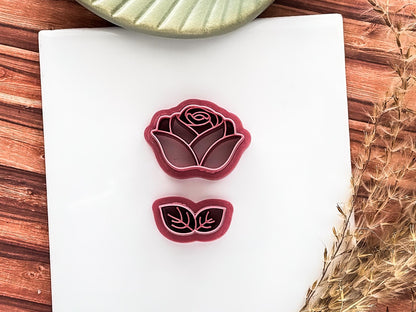 Rose Flower Clay Cutter Set, For Polymer Clay Earring Making & Fondant Decorations-Floral Clay Cutters