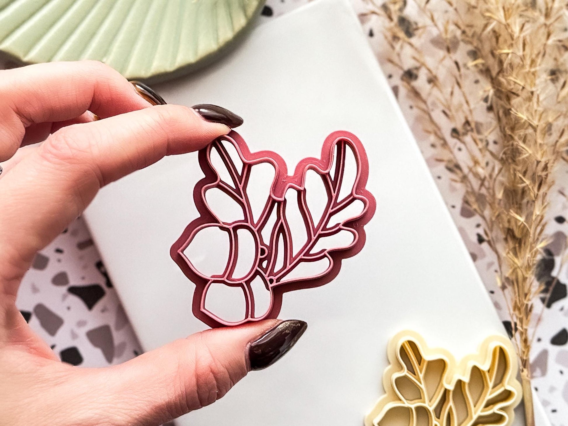 Acorn and Oak Leaf Cutter, Single & Mirrored Set for Polymer Clay And Fondant, 5 Sizes-Autumn Clay Cutters