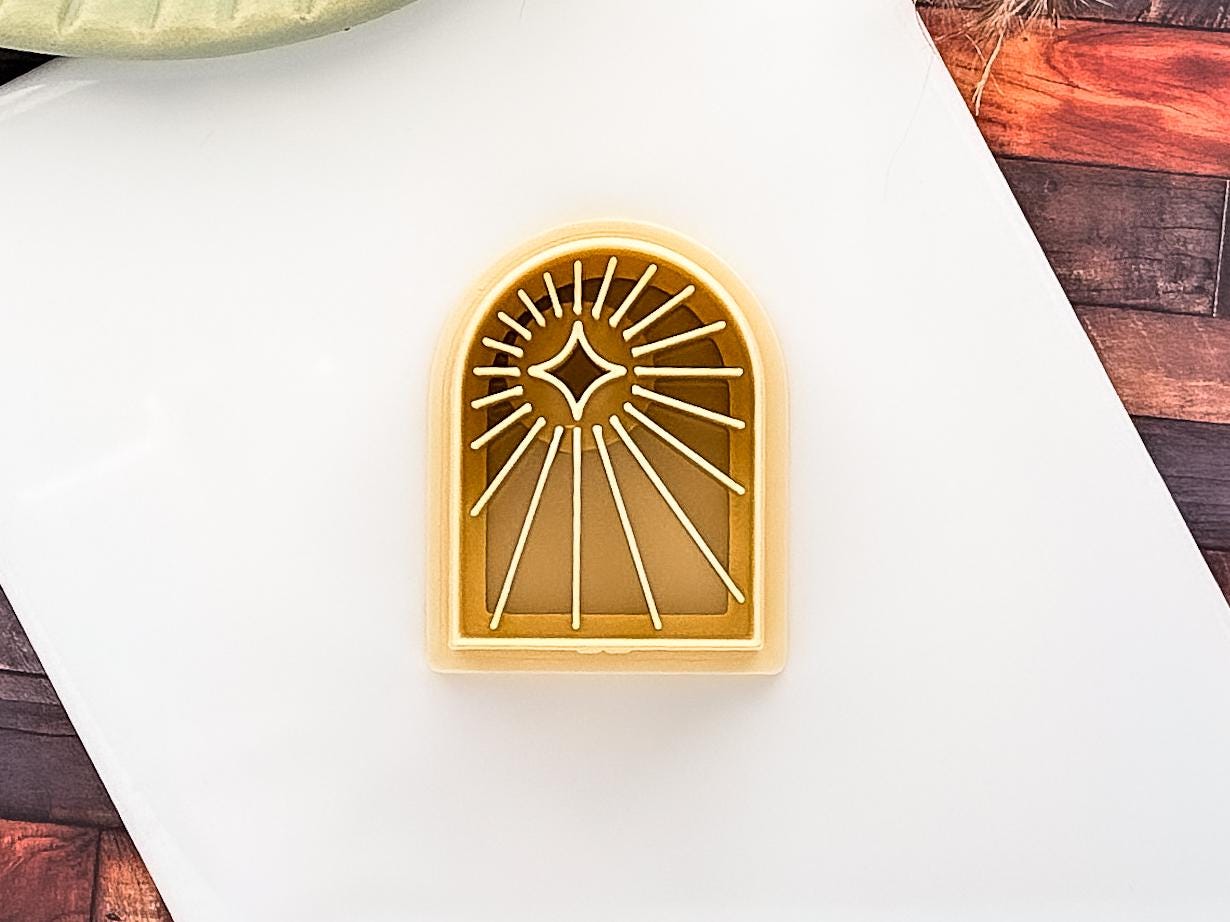 Celestial Arch Cutter With Star, Polymer Clay & Fondant Craft Cutting Tool, 4 Sizes-Celestial Clay Cutters