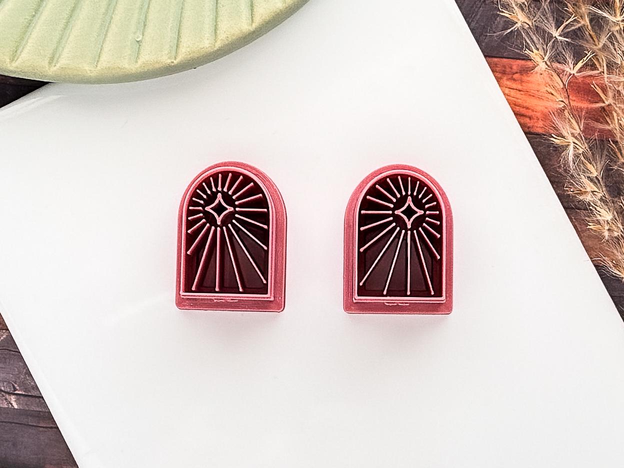 Celestial Arch Cutter With Star, Polymer Clay & Fondant Craft Cutting Tool, 4 Sizes-Celestial Clay Cutters