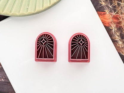Celestial Arch Cutter With Star, Polymer Clay & Fondant Craft Cutting Tool, 4 Sizes-Celestial Clay Cutters